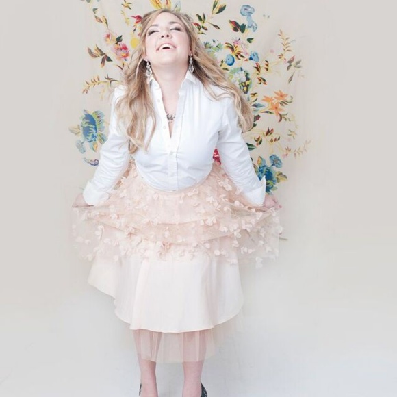 Anthropologie | Fluttered Fete Midi Skirt - Picture 3 of 3